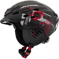 Шлем Alpina Scara L.E. Black/Red Silk Matt